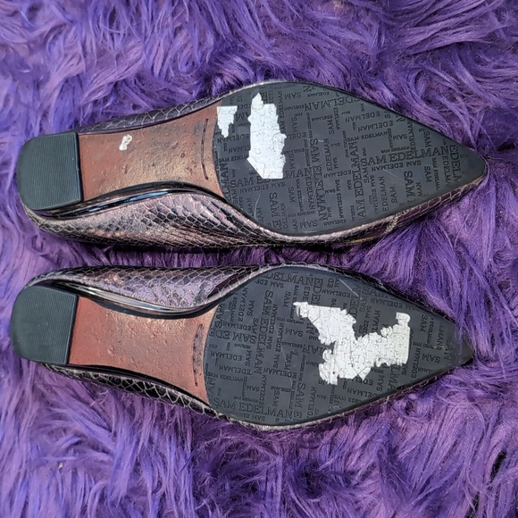 Sam Edelman Pewter Silver Icelyn Jewelled Pointed Toe Flats Women’s Size 6 - Picture 6 of 6